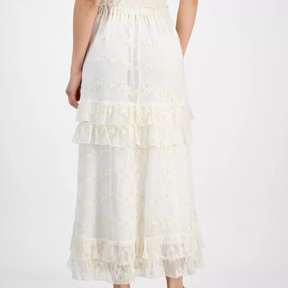 AND NOW THIS LACE TIERED MAXI SKIRT - Picture 3 of 4